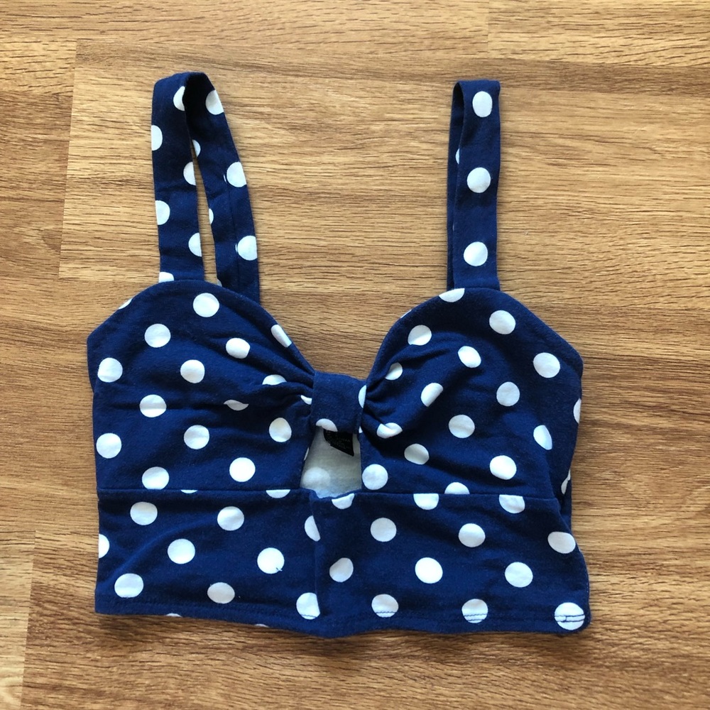 Polka Dot Crop Top